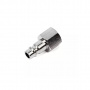 Licota Пневморазъем быстросъемный металлический "немецкого" типа, внутр. резьба 1/4" - разъем "папа"