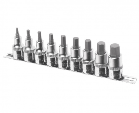 JTC Набор насадок HEX 1/2"RD H4-H14, 9 предметов
