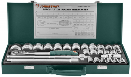 JONNESWAY Набор головок торцевых 1/2"DR, 8-34 мм, 28 предметов