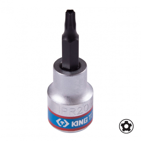 KING TONY Насадка (бита) торцевая 3/8", TORX PLUS (5-лучевой П-образной формы), IPR20, L = 50 мм 