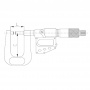 ASIMETO Микрометр для измерения листового металла цифровой IP65 0,001 мм, 25-50 мм, H=100мм, тип B
