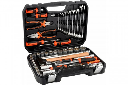 АВТОДЕЛО Набор инструмента 1/2" 1/4" 6 гр. Professional, 90 пр. в кейсе