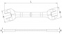 Licota Ключ рожковый 6x7мм