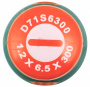 JONNESWAY Отвертка стержневая шлицевая ANTI-SLIP GRIP, SL6.5х300 мм