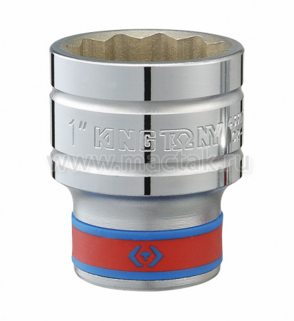 KING TONY Головка торцевая стандартная двенадцатигранная 1/2", 15/32", дюймовая 433015S