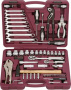 Thorvik Набор инструмента универсальный 1/4", 1/2"DR, 72 предмета  