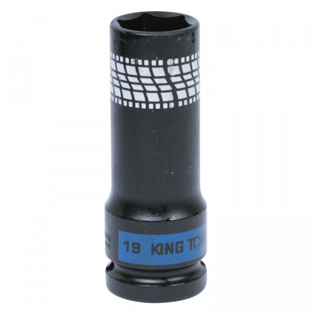 KING TONY Головка торцевая ударная глубокая 1/2", 19 мм, тонкостенная