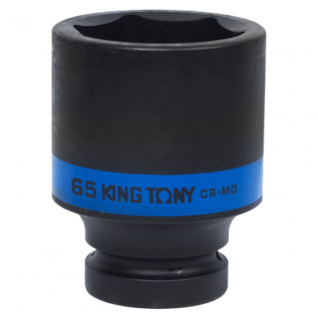 KING TONY Головка торцевая ударная глубокая шестигранная 1", 65 мм