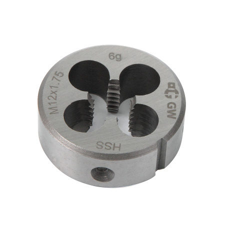 GARWIN INDUSTRIAL Плашка M 12x1,75, HSS, DIN 223, 6g, 38x14 мм