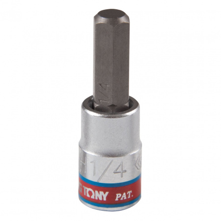 KING TONY Насадка (бита) торцевая 1/4", Hex, 1/4", L = 37 мм