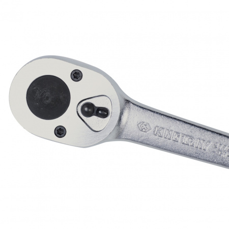 KING TONY Трещотка 3/8", 200 мм, 32 зубца, флажковая, фиксатор