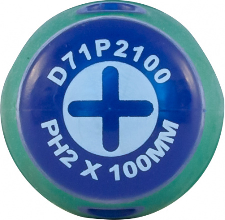 JONNESWAY Отвертка стержневая крестовая ANTI-SLIP GRIP, PH2х100 мм