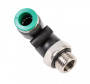 GARWIN Уголок M1/4" цанга 8 мм, с уплотнением, пластмассовый корпус