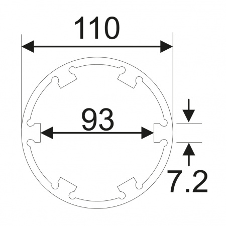 JTC Головка ступичная для оси передней 6Т, d=110 мм, L=80 мм (MAN TGA, V9-82L-01) 