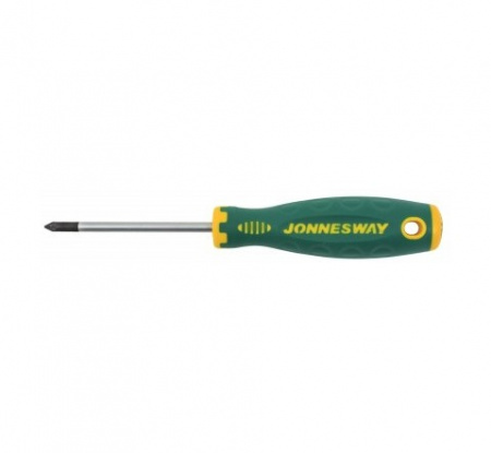 JONNESWAY Отвертка стержневая POZIDRIV ANTI-SLIP GRIP, PZ1x80
