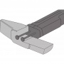 GARWIN INDUSTRIAL Молоток MONOLITH, обрезиненная рукоятка, 500 г