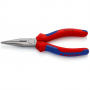 Knipex Длинногубцы с режущими кромками, 160 мм, фосфатированные, 2-комп ручки