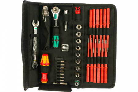 WERA Kraftform Kompakt W 1 сервисный VDE набор инструмента для электриков, 35 пр.