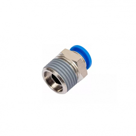SHPI Фитинг цанговый прямой с наружной резьбой M1/8" для трубки с наружным диаметром 6 мм