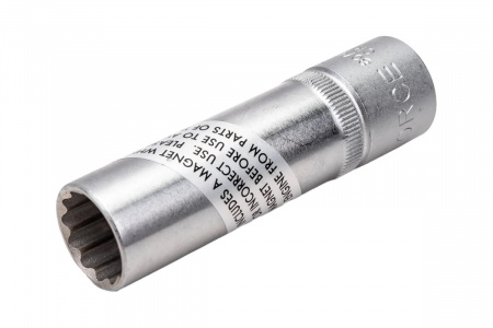FORCE Головка свечная 1/2"DR 14 мм 12-гранная магнитная