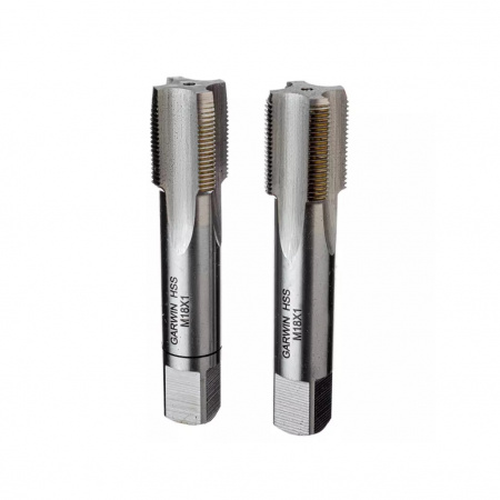 GARWIN INDUSTRIAL Метчики ручные Mf18x1.0, DIN 2181, HSS, 6H, комплект из 2 штук