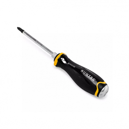 RUNTEC Отвертка PH2 x 100 мм CrV усиленная со сквозным стержнем