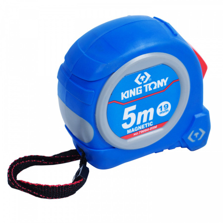 KING TONY Рулетка измерительная 5 м, магнитный крюк