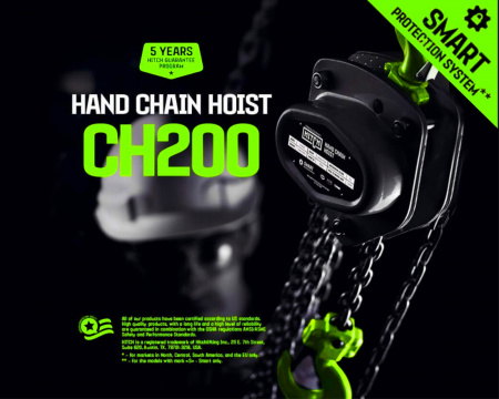Таль ручная цепная HITCH CH200-G, 3 т, 9 м. Гальваническая цепь