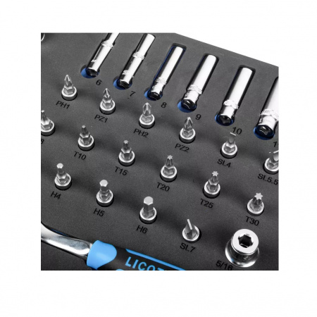 Licota Набор инструмента 1/2" и 1/4" 94 пр. в ложементе EVA