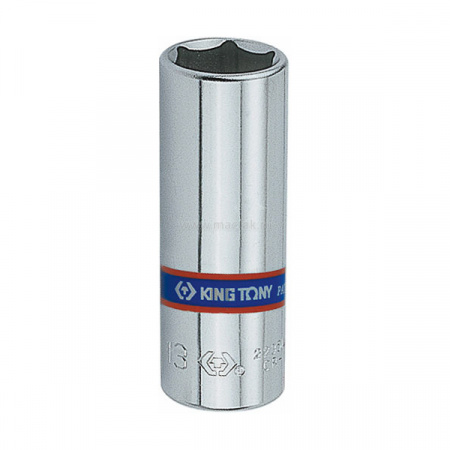 KING TONY Головка торцевая глубокая шестигранная 1/4", 11 мм