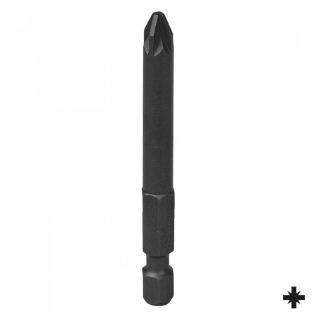 KING TONY Вставка (бита) торцевая 1/4", Pozidriv, PZ2, L = 70 мм, для шуруповерта 