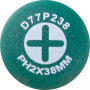 Jonnesway Отвертка стержневая крестовая ANTI-SLIP GRIP, PH2х38 мм D77P238