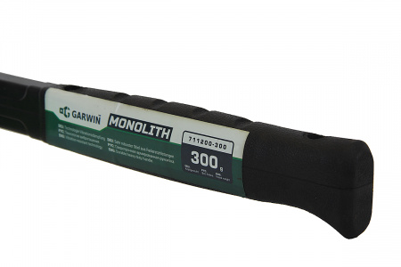 GARWIN INDUSTRIAL Молоток MONOLITH, обрезиненная рукоятка, 300 г