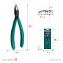 KRAFTOOL Kraft Mini Бокорезы прецизионные, длина 130 мм 