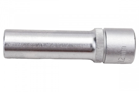 FORCE Головка торцевая 1/2", 12-гранная, глубокая, 12 мм, длина 77 мм