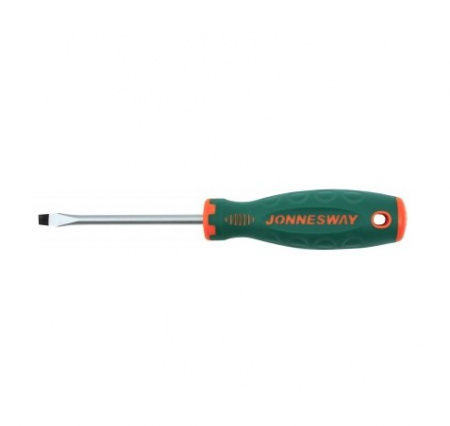 JONNESWAY Отвертка стержневая шлицевая ANTI-SLIP GRIP, SL6.5х300 мм