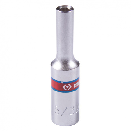 KING TONY Головка торцевая глубокая шестигранная 1/4", 5/16", дюймовая
