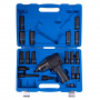 KING TONY Гайковерт пневматический ударный 1/2", 881 Нм, с комплектом головок, 19 предметов