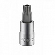 FORCE Головка-бита с отверстием TORX 1/4"DR Т-27Hх32 мм