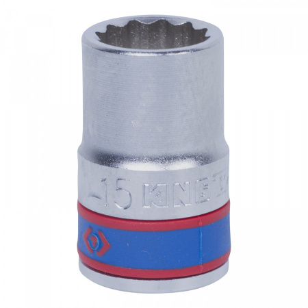 KING TONY Головка торцевая стандартная двенадцатигранная 1/2", 15 мм