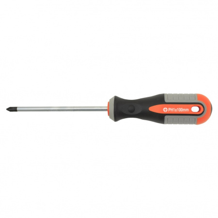 OMBRA Отвертка стержневая крестовая ROUND GRIP, PH1х80 мм
