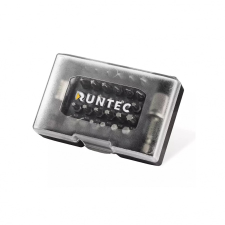 RUNTEC Набор бит PZ, PH, SL, HEX, Torx, битодержатель, 32 предмета