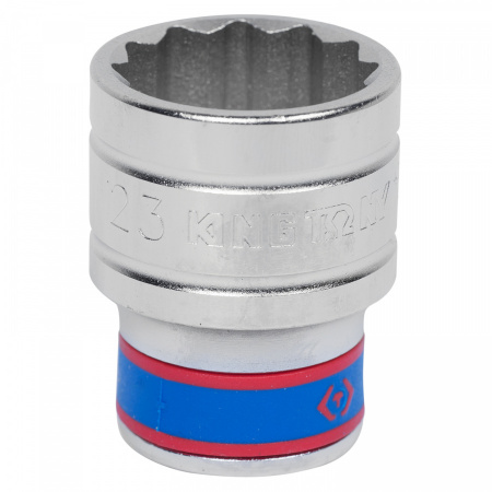 KING TONY Головка торцевая стандартная двенадцатигранная 1/2", 23 мм