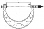 ASIMETO Микрометр цифровой IP65 0,001 мм, 700-800 мм 4 / 2