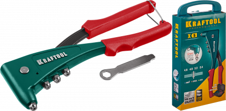 KRAFTOOL X-5F заклепочник с функцией FIX (удержание заклепки) в кейсе