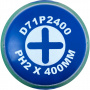 Jonnesway Отвертка стержневая крестовая ANTI-SLIP GRIP, PH2x400 мм