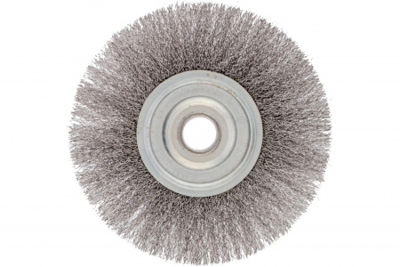 СИБРТЕХ Щетка для УШМ, 175 мм, посадка 22.2 мм, плоская, витая проволока 0.3 мм
