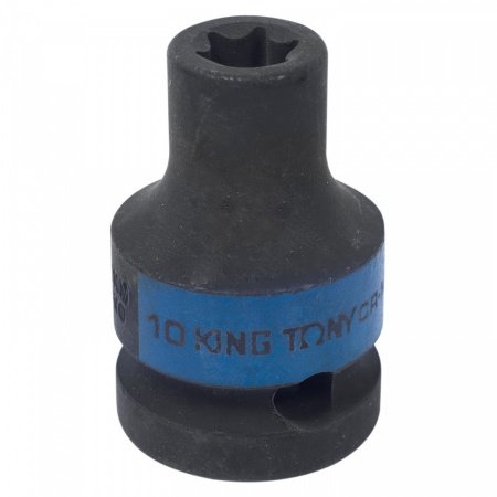 KING TONY Головка торцевая ударная TORX Е-стандарт 1/2", E10, L=38 мм