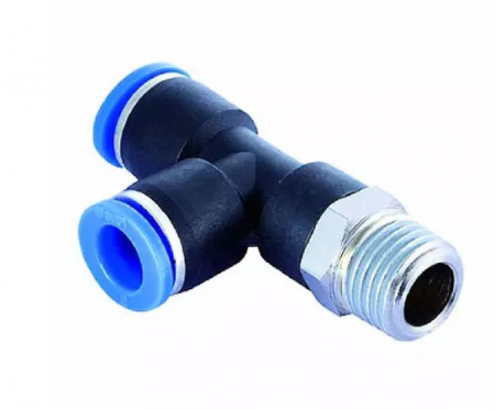 GARWIN PRO Фитинг цанговый Т-тройник М1/2" 12 мм, с уплотнением, пластм. корпус