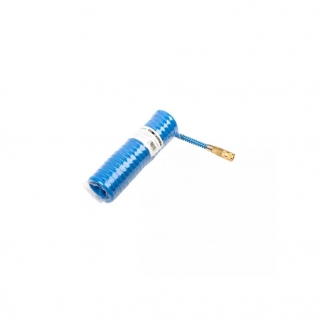 GARWIN PRO Шланг полиуретан (PU) 12*8, витой, 5 м, синий, БРС в комплекте